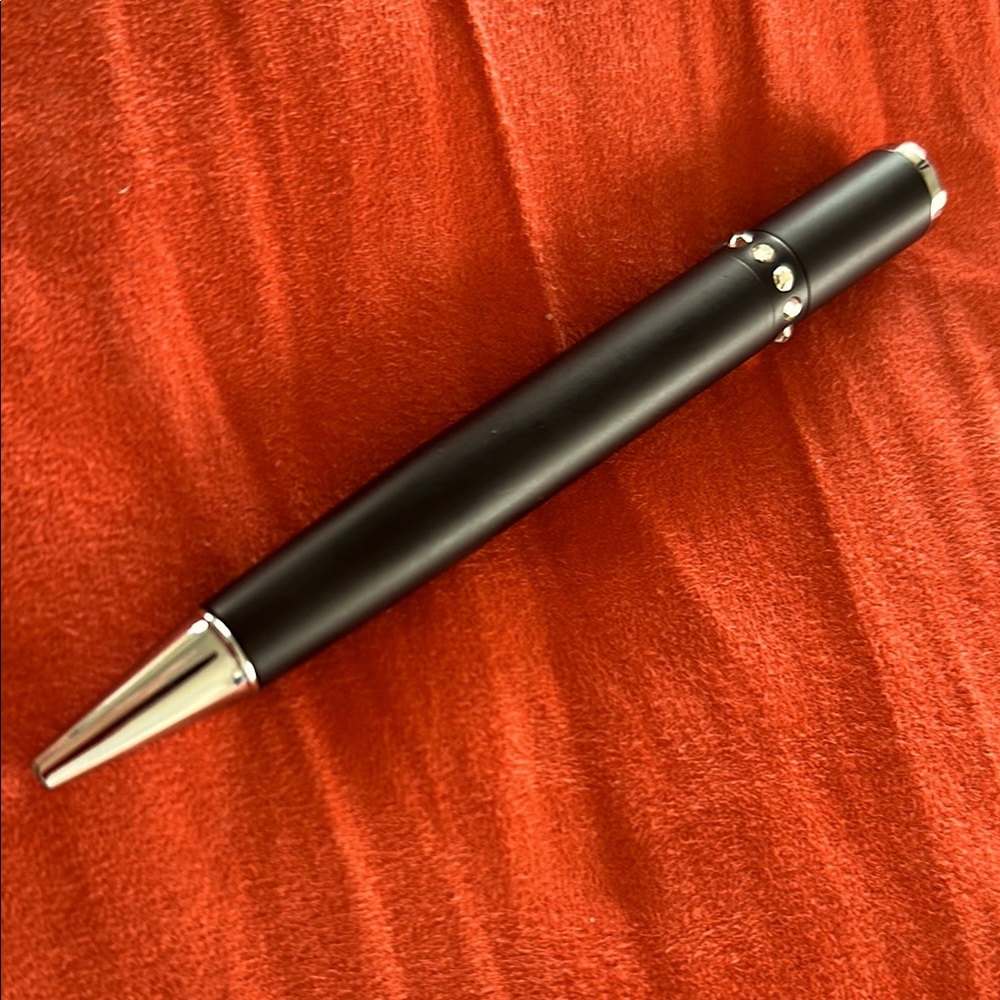 PEN NWOT Sleek Black rhinestone Pen with perfume spray